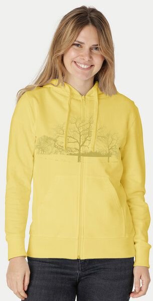 Peaces.bio - handbedruckte Biomode Zip-Hoodie Landscape Damen