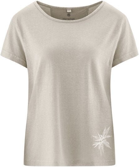 HempAge Damen T-Shirt mit Print Hanf/Biobaumwolle