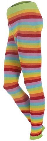 grödo Damen Leggings 6-farbig geringelt Bio Baumwolle Elasthan