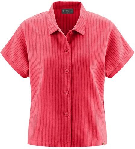 HempAge Kurzarm-Bluse Hanf/Biobaumwolle