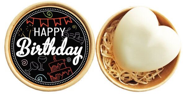 Eve Butterfly Soaps Mini Geschenkbox mit Herzseife, verschiedene Motive & Anlässe