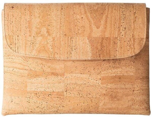 Kork-Deko Vegane Laptoptasche aus Kork – wasserabweisend, magnetisch & bis 15,6″