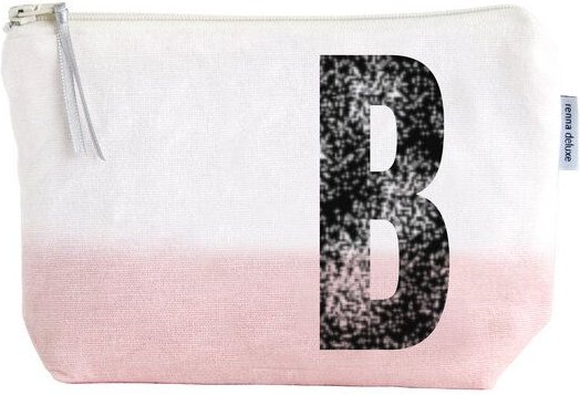 renna deluxe Kulturtasche und Kosmetiktasche mit Monogramm - ROSA