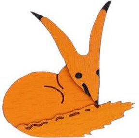 BeWooden Holzbrosche Fuchs des Kleinen Prinzen