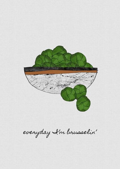 Photocircle Wandbild / Kunstdruck / Poster / Leinwand - Everyday I'm Brusselin'