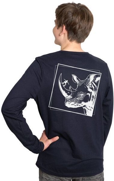 HANDGEDRUCKT "Rhinoskateros" Männer Longsleeve