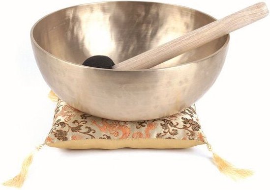 El Puente Handgetriebene Klangschale aus Messing