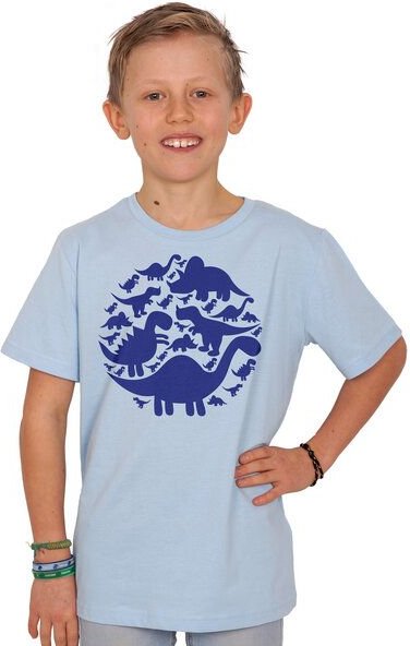 HANDGEDRUCKT "Dinos" Unisex Kinder T-Shirt
