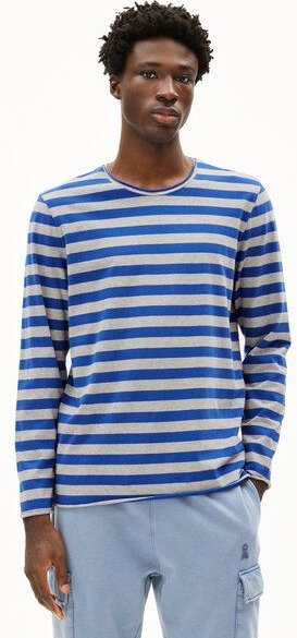 ARMEDANGELS MAARKOS LS STRIPES BR Herren Longsleeve aus Bio-Baumwolle