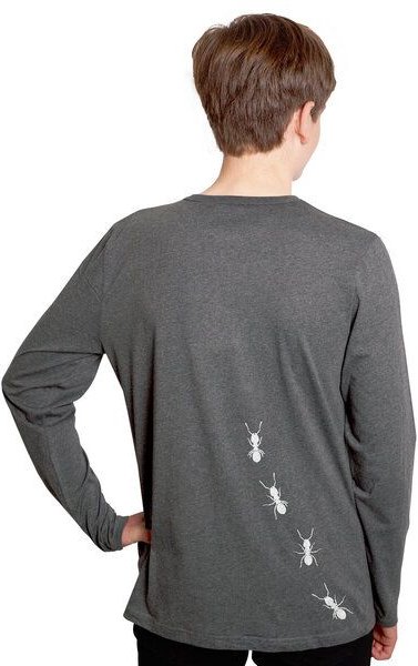 HANDGEDRUCKT "Ameisen" Männer Longsleeve