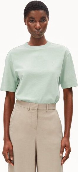 Thumbnail - ARMEDANGELS TARJAA Damen Heavyweight T-Shirt aus recyceltem Baumwoll Mix