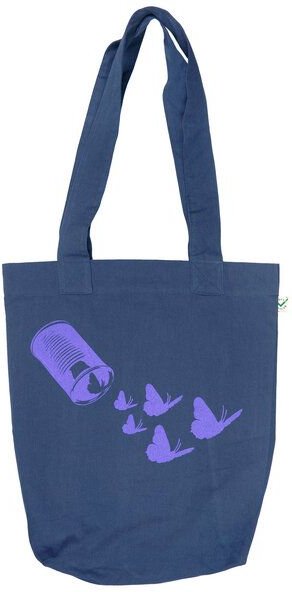 HANDGEDRUCKT "Butterfly01" Shopper aus BAUMWOLLE kbA