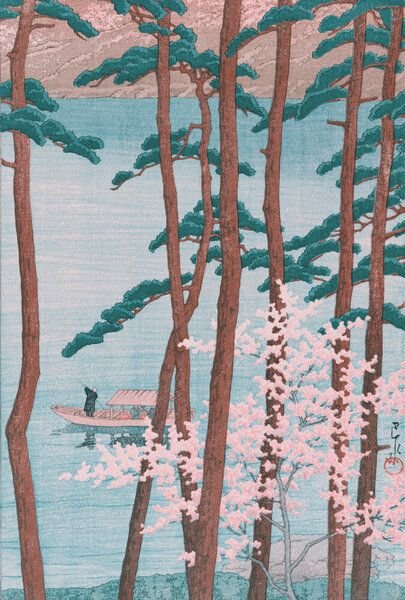 Photocircle Poster / Leinwandbild - Spring by Hasui Kawase