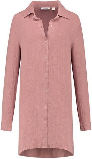 Yumeko Blusenkleid Gewaschenes Leinen Waffel