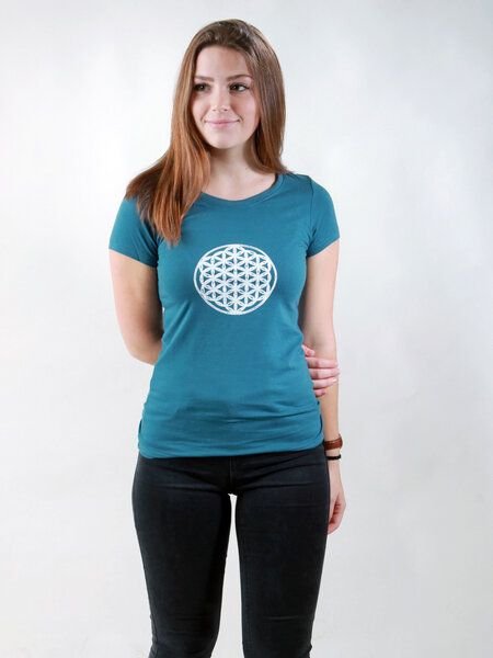 NATIVE SOULS T-Shirt Damen - Flower of Life