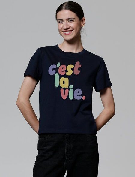 watapparel T-Shirt Frauen c'est la vie