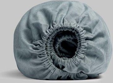 Yumeko Spannbettlaken Bio-Baumwolle TENCEL Chambray