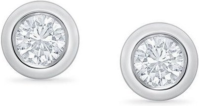 Eppi Bezelohrstecker aus Gold mit 0.3ct synthetischen Diamanten Viorica