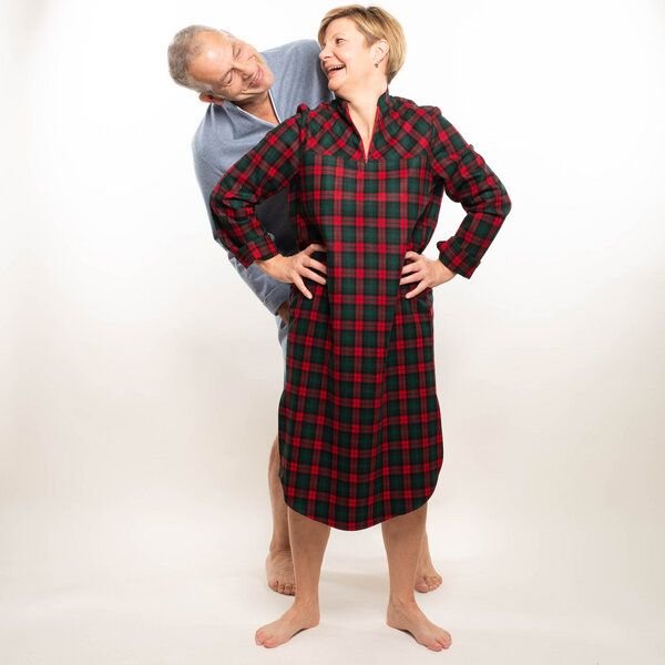 nahtur-design Nachhaltiges Flanell-Nachthemd | für höchsten Komfort