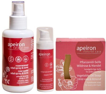 Apeiron Rosenpflegekosmetik-Geschenkset