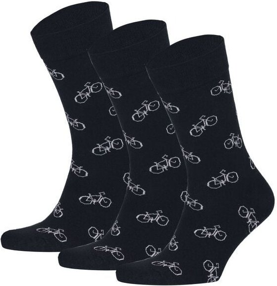 Thumbnail - Opi and Max 3 Paar Fahrradmuster Socken aus Bio-Baumwolle (90% GOTS-zertifiziert) Opi & Max