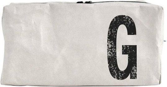 renna deluxe Kulturtasche und Kosmetiktasche mit Monogramm, vegan GRAU