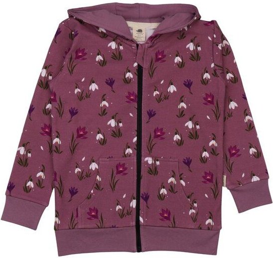 Kleinkinder Sweatjacke Snow Drops aus Baumwolle mit Elasthan – kuschelweiche Walkiddy Kapuzenjacke für Alltag, Kita & Sp...