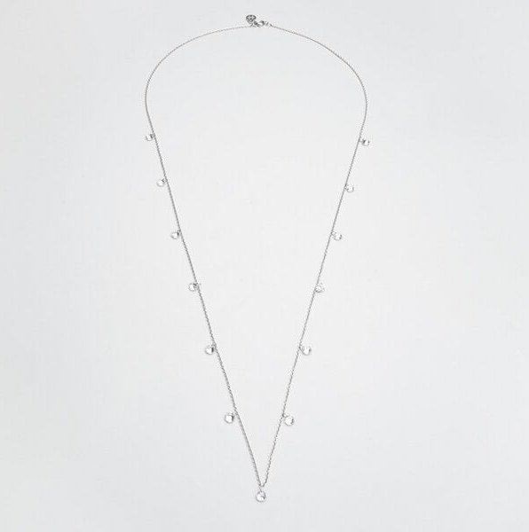 fejn jewelry Kette 'long sparkle' - mit Zirkona