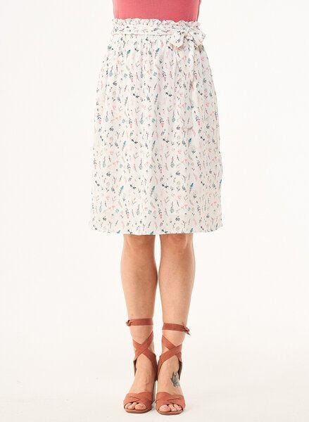 ORGANICATION Rock aus Bio-Baumwolle und Bamboo mit Allover-Print