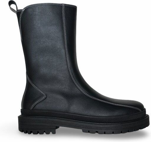 Nae Vegan Shoes NAE | Reiko Vegane Stiefel – Mid-Calf Chelsea mit Chunky-Sohle