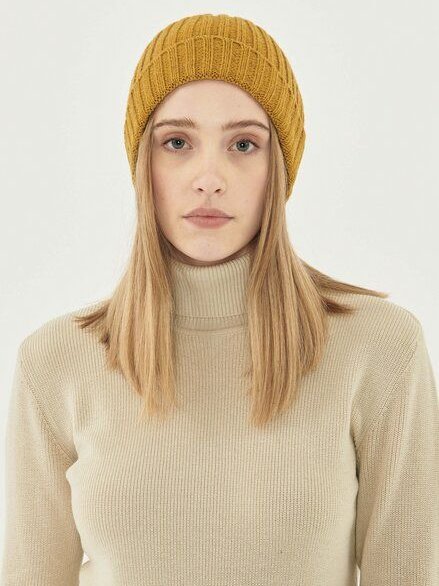 ORGANICATION Unisex Strick-Beanie aus Bio-Merinowolle und Bio-Baumwolle