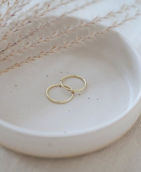 pikfine vergoldete Creolen // 17,5 mm