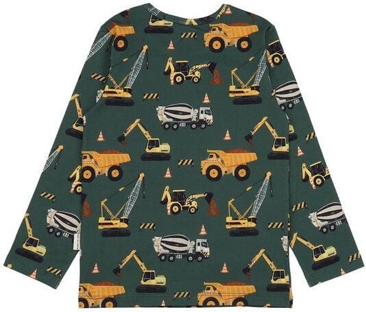 Kinder Langarmshirt Bio-Baumwolle Crazy Machines von Walkiddy, GOTS-zertifiziertes, veganes Shirt mit Maschinen-Motiv, w...