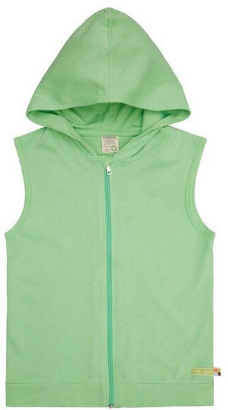 loud + proud Kinder Weste mit Kapuze, GOTS-zertifiziert