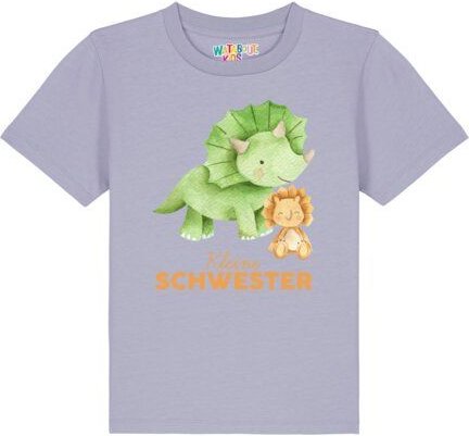 watabout.kids T-Shirt Kinder Dinosaurier 07 Kleine Schwester