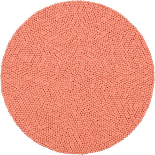 myfelt Filzkugelteppich rund, 100% Schurwolle