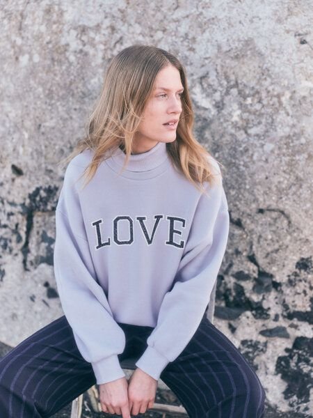 LANIUS Statementsweatshirt (GOTS) aus Bio-Baumwolle