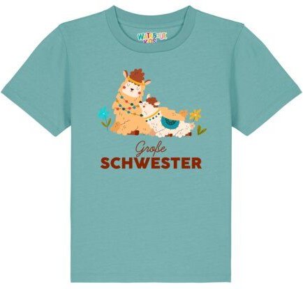 watabout.kids T-Shirt Kinder Lama Große Schwester