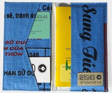 REFISHED fair fashion Mutter-Kind-Pass-Hülle 'MY BABY' - upcycelte Fischfuttersäcke