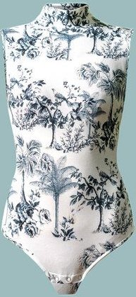 Atelier SNOW Ärmelloser Body mit Muster aus Bio-Baumwolle