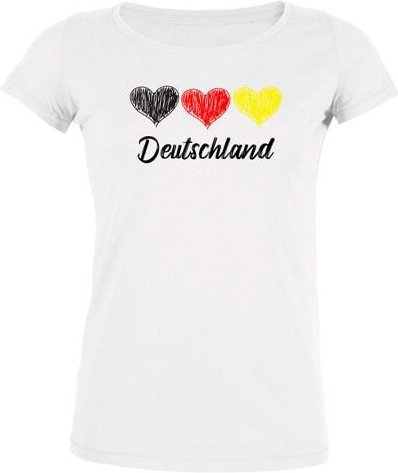 Human Family Damen Rundhals T-Shirt "WM - Team Germany"