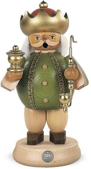 Müller Seiffen Räuchermann Caspar mittelgroß Die Drei Weisen -aus nachhaltiger Waldwirtschaft