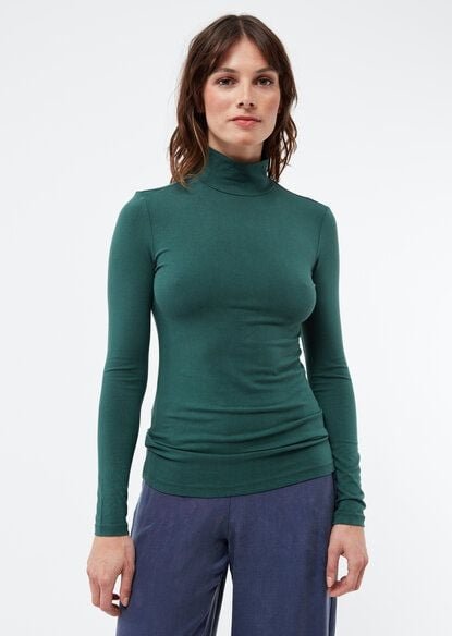 Givn Berlin Damen Longsleeve mit Rollkragen aus Lyocell TENCEL - VIDA