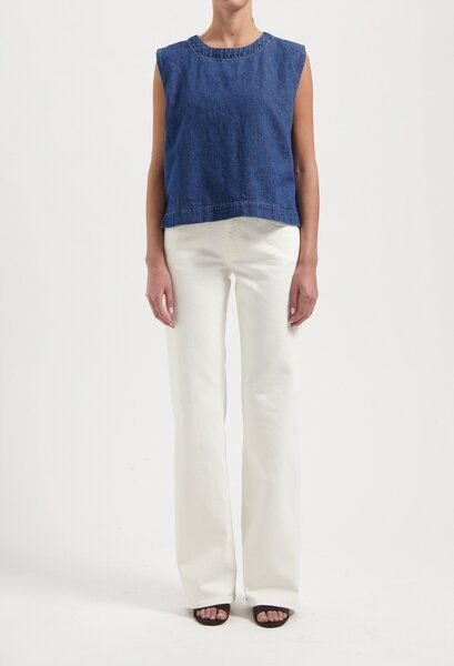 MUD Jeans Damen Jeans "Cleo Mid Loose - Natural"