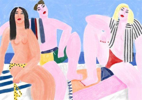 Photocircle Wandbild / Kunstdruck / Poster / Leinwand - Sur la Digue