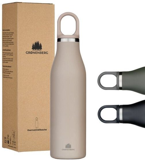 GROENENBERG Trinkflasche Edelstahl | Thermosflasche 500 oder 750 ml