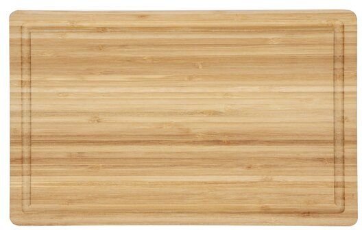 elasto Premium Schneidbrett "Bamboo" mit Saftrille - Messerschonendes Brett