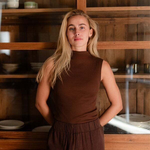 NORDLICHT Geripptes Top Nori aus Bio-Baumwolle