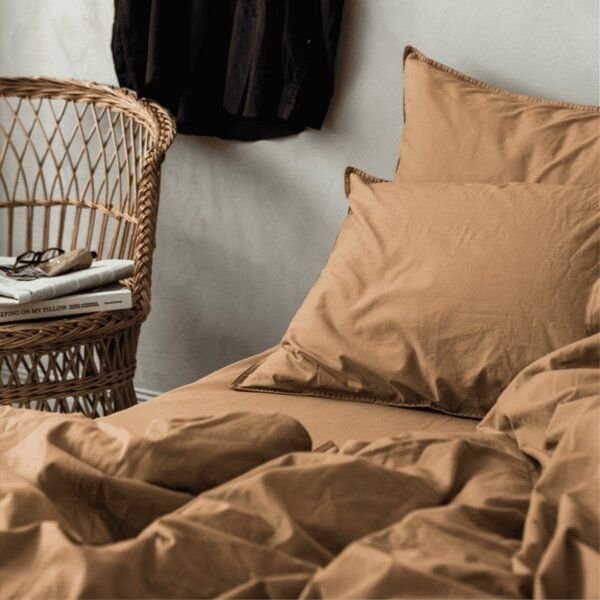 midnatt Bio-Baumwoll-Bettwäscheset | GOTS zertifiziert | 140x200/200x200cm + 40x80/80x80cm