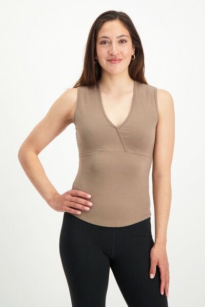 Urban Goddess Yoga Top Namaste mit V-Ausschnitt – Bio-Baumwolle